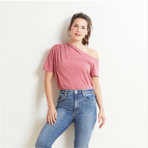 LA Made Sylvie Off the Shoulder Tee - Picture 2 of 10